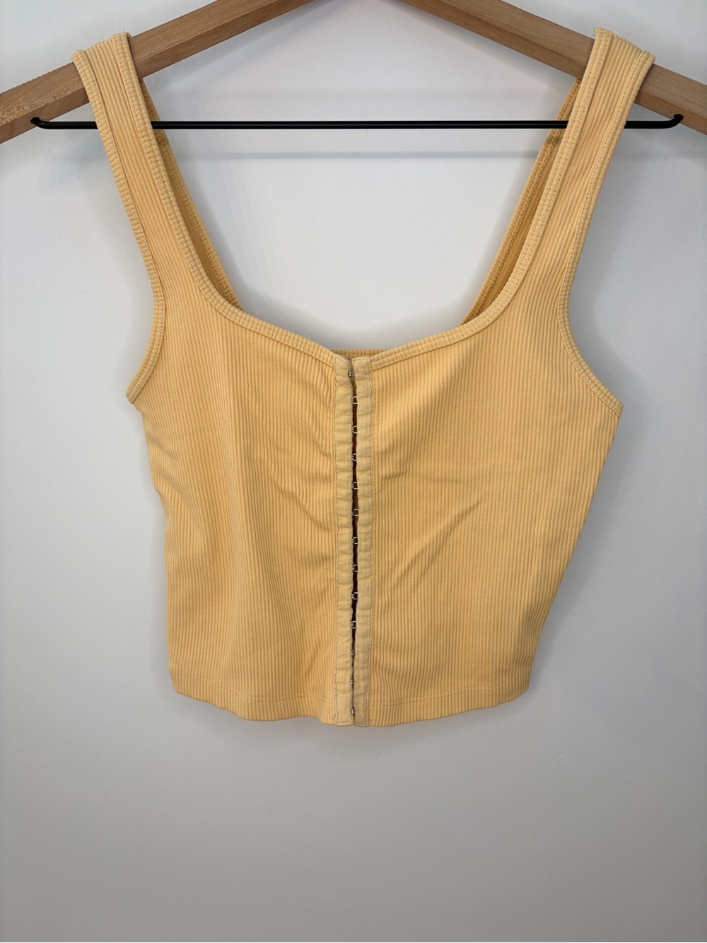 Abercrombie & Fitch Women’s Hook and Eye Ribbed Corset Tank Top, Size XS